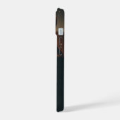 Sie lächelt im Fall des Future Phone iPhone 15 Hülle (Linke Seite)