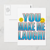 Sie lachen Life B Postkarte (Vorne/Hinten)