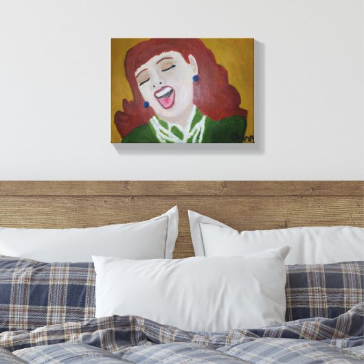 Sie lachte leinwanddruck (Insitu (Schlafzimmer))