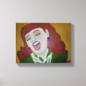 Sie lachte leinwanddruck (Vorderseite)