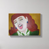 Sie lachte leinwanddruck (Vorderseite)