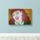 Sie lachte leinwanddruck (Insitu (Holzboden))