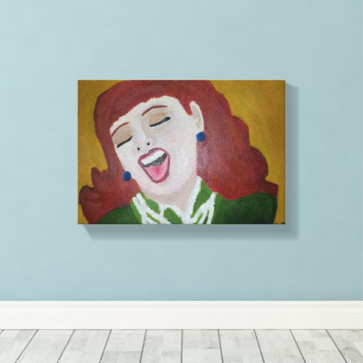 Sie lachte leinwanddruck (Insitu (Holzboden))