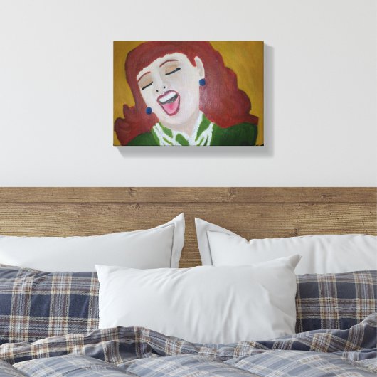 Sie lachte leinwanddruck (Insitu (Schlafzimmer))