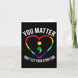 Sie! Lass deine Story End Mental Health Awaren Karte