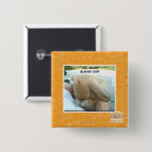 Sie lassen Häschen schreien Button (Vorne & Hinten)