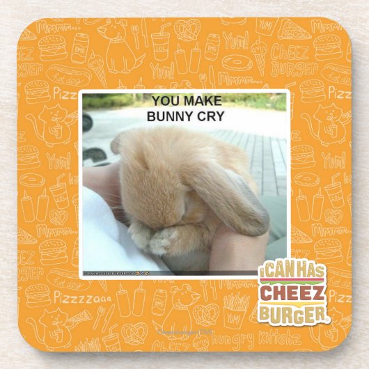 Sie lassen Häschen schreien Untersetzer (Vorderseite)