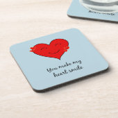 Sie lassen mein Herz lächeln Untersetzer (Linke Seite)