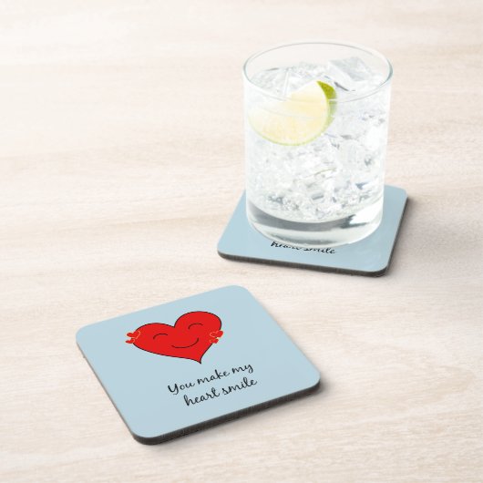 Sie lassen mein Herz lächeln Untersetzer (Rechte Seite)