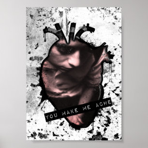 Sie lassen mich anatomisches Herz schmerzen Poster