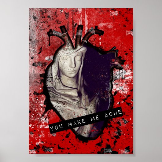 Sie lassen mich anatomisches Herz schmerzen Poster (Vorne)