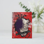 Sie lassen mich anatomisches Herz schmerzen Postkarte (Stehend Vorderseite)