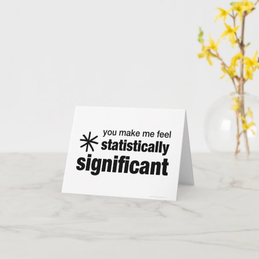 Sie lassen mich bedeutend statistisch mich fühlen karte (Gelbe Blume)