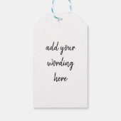 Sie lassen mich einen Weihnachtswein trinken und l Geschenkanhänger (Rückseite)