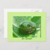 Sie lassen mich lächeln - Froschkarte - Maßgeschne Postkarte (Vorne/Hinten)