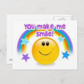 Sie lassen mich lächeln postkarte (Vorne/Hinten)