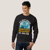 Sie laufen auf einem Marathon Athlete Race Triathl Sweatshirt (Vorne ganz)