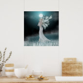 Sie läuft auf Wasser - Fantasy-Fee Print/Poster Poster (Küche)
