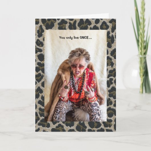 Sie leben nur einmal, März zu Ihrem eigenen Schlag Karte (Vorderseite)