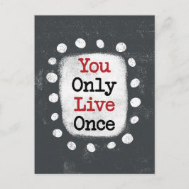 Sie leben nur einmal YOLO Postkarte