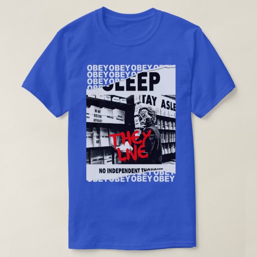Sie leben OBEY Retro Cult Classic Horror Fan Desig T-Shirt (Design vorne)