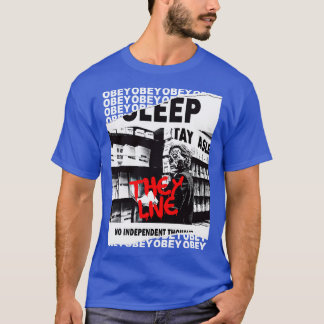 Sie leben OBEY Retro Cult Classic Horror Fan Desig T-Shirt