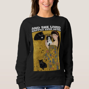 SIE LEBTE JE NACH CAT-MAMA-T - SHIRT GLÜCKLICH
