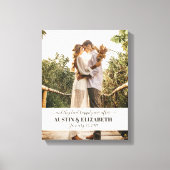 Sie lebten glücklich, je nachdem, wie die Hochzeit Leinwanddruck (Vorderseite)