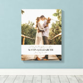 Sie lebten glücklich, je nachdem, wie die Hochzeit Leinwanddruck (Insitu (Holzboden))