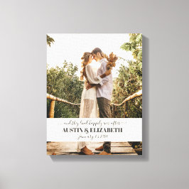 Sie lebten glücklich, je nachdem, wie die Hochzeit Leinwanddruck