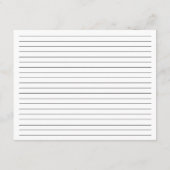 SIE LEGT DIE KNOCHEN-BRAUTPARTY-Rezept-Karte EIN Begleitkarte (Rückseite)