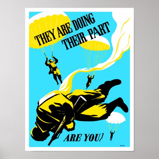Sie leisten ihren Teil, oder? — WW2 Poster (Vorne)