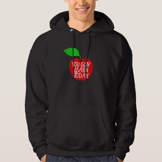 Sie lernen heute Lehrer Pride Apple Hoodie (Vorderseite)