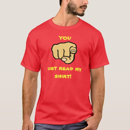 Sie lesen mein Shirt (Vorderseite)
