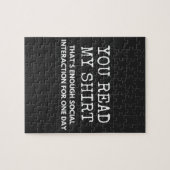 Sie lesen meine, dass genug soziale Interaktion Puzzle (Horizontal)