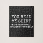 Sie lesen meine, dass genug soziale Interaktion Puzzle (Vertikal)