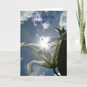 Sie leuchten meine Welt auf Karte