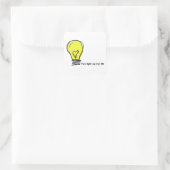 Sie leuchten meinen Lebensaufkleber auf Quadratischer Aufkleber (Tasche)