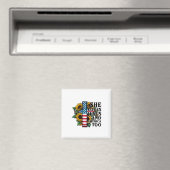 Sie Liebe Jesus und Amerika zu Flaggen Christlich Magnet (In Situ (Geschirrspüler))