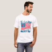Sie Liebe Jesus und Amerika zu Flaggen Christlich T-Shirt (Vorne ganz)
