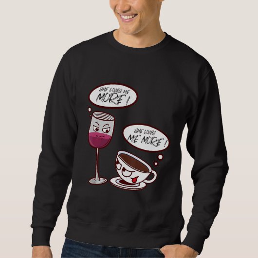 Sie Liebe mir mehr Wein 73 Sweatshirt (Vorderseite)