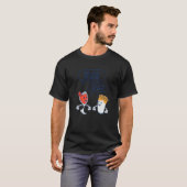 Sie Liebe mir mehr Wein oder Kaffee Niedlich Wine T-Shirt (Vorne ganz)