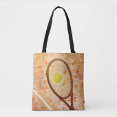 sie Liebe Tennisfrauentasche mit individuelle Name Tasche (Vorderseite)