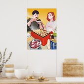 Sie Liebe zu kochen und Lieben, Promo zu essen Poster (Küche)