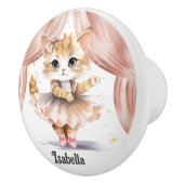 Sie Lieben Ballettschuhe Namenszieherin zu tanzen Keramikknauf (Rechts)