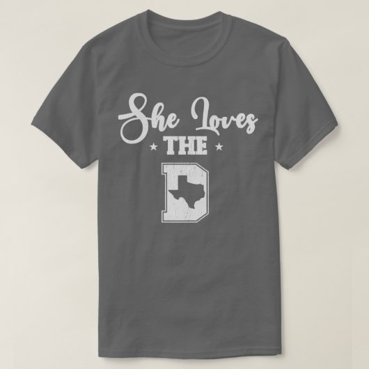 SIE LIEBEN DIE D DALLAS SHIRTS FÜR MÄNNERFRAUEN CO (Design vorne)