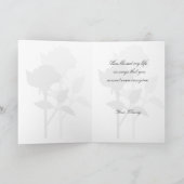 Sie lieben Ihre Liebe Rose Grußkarte Karte (Innenseite)