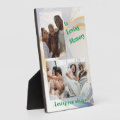 Sie lieben immer die Personalisierte Tabletop-Plak Fotoplatte (Seite)