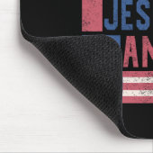 Sie Lieben Jesus und Amerika zu 4. Juli Patrio Mousepad (Ecke)