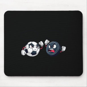 Sie liebt mich mehr Fußball Hockey für Frauen  Mousepad